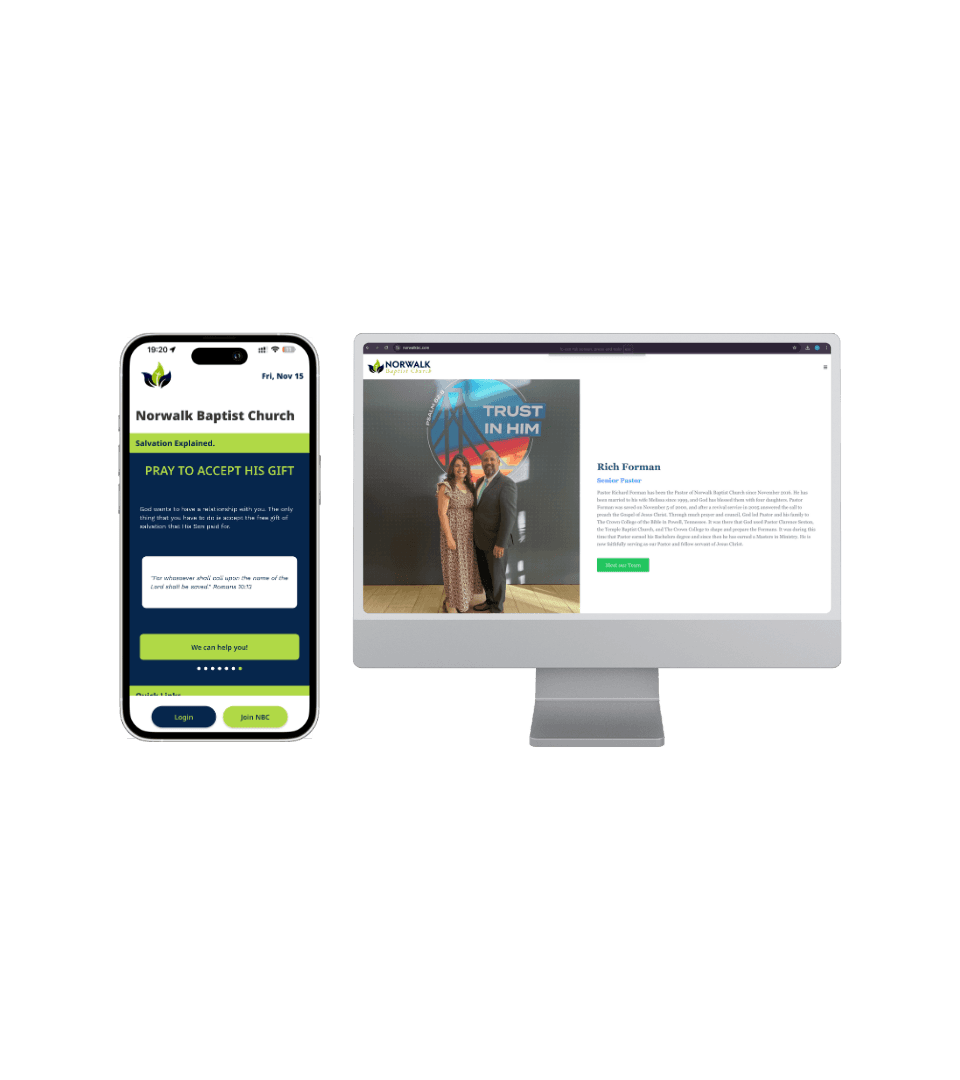 Norwalk Baptist Church App and Website